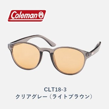 【偏光サングラス】コールマン　CLT18　ブラック　クリアグレーの画像