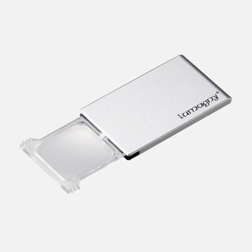 スライド式LEDライトルーペ（シルバー/2倍）9635（7599）の画像