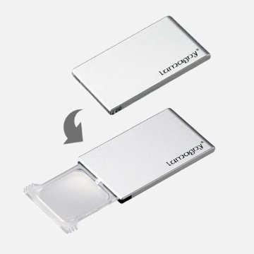 スライド式LEDライトルーペ（シルバー/2倍）9635（7599）の画像