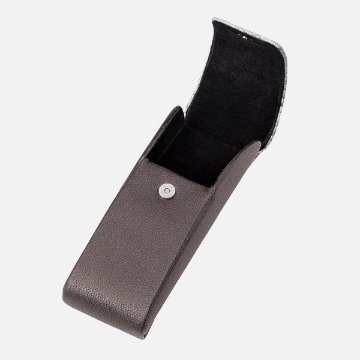 セミハード　縦型スリムメガネケース　2578　ブラック　ブラウンの画像