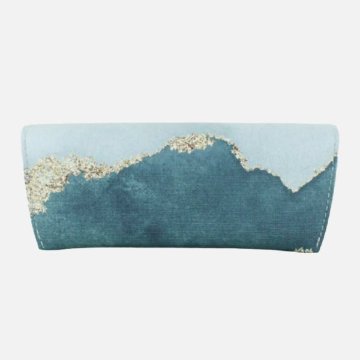 セミハード　マグネット式メガネケース　絵画タッチ　花柄ケース　2579の画像