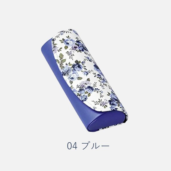 セミハードメガネケース　花柄　2160　ピンク　オレンジ　パープル　ブルーの画像