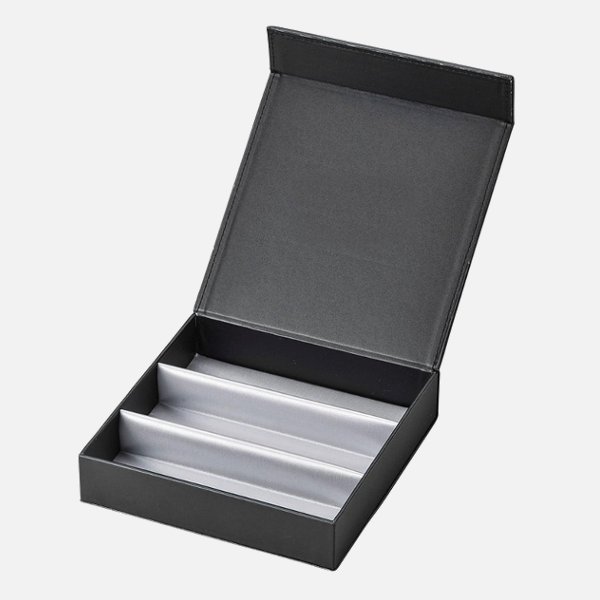 3本収納 コレクションBOX 2550-01 ブラックの画像