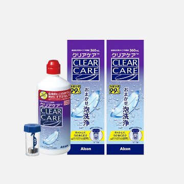 こすり洗い不要で新品の快適さ！ミクロの泡で徹底洗浄する「AOセプト クリアケア2本セット」(360ml×2本)の画像